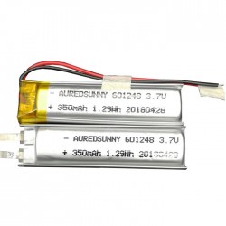 Polymer Lithium Battery 350mAh for Voice Recorder Massage Instrument