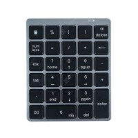 N960 Mini Wireless 28-key Numeric Keyboard Office Aluminum Bluetooth Wireless Charging Numeric Keypad