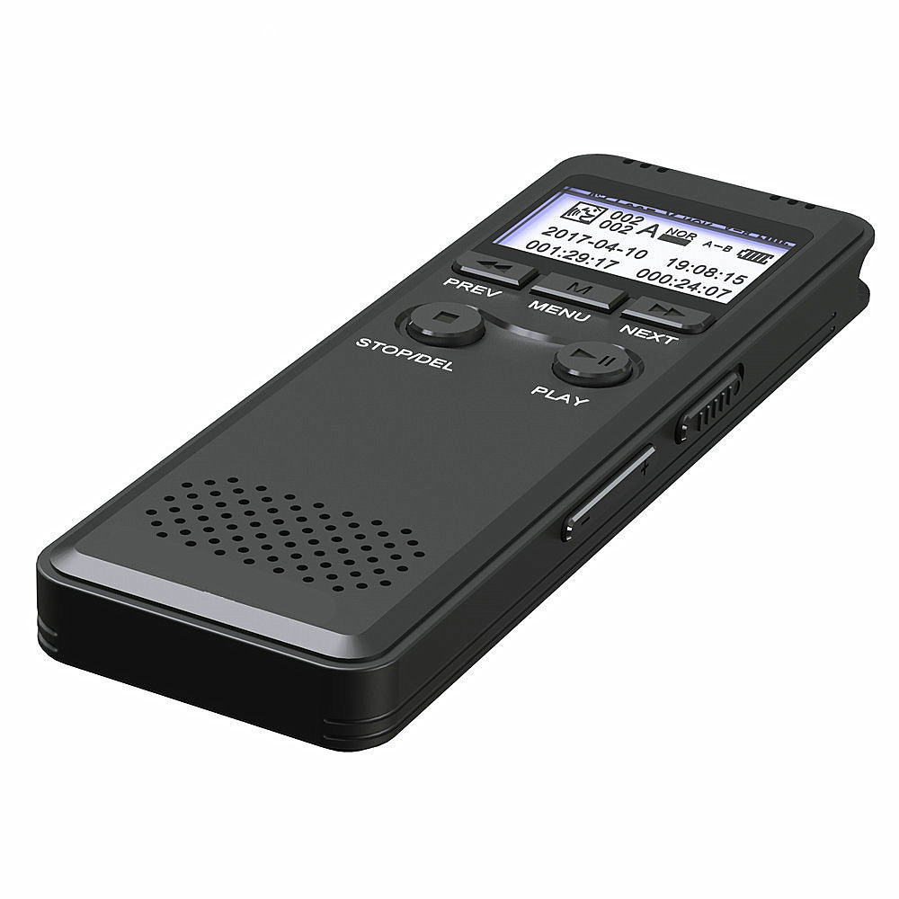 Portable Voice Activation Recording Hd Hifi Recorder MP3 Noise Reduction- Black 1+8GB Portable Voice Activation Recording Hd Hifi Recorder MP3 Noise Reduction- Black 1+8GB