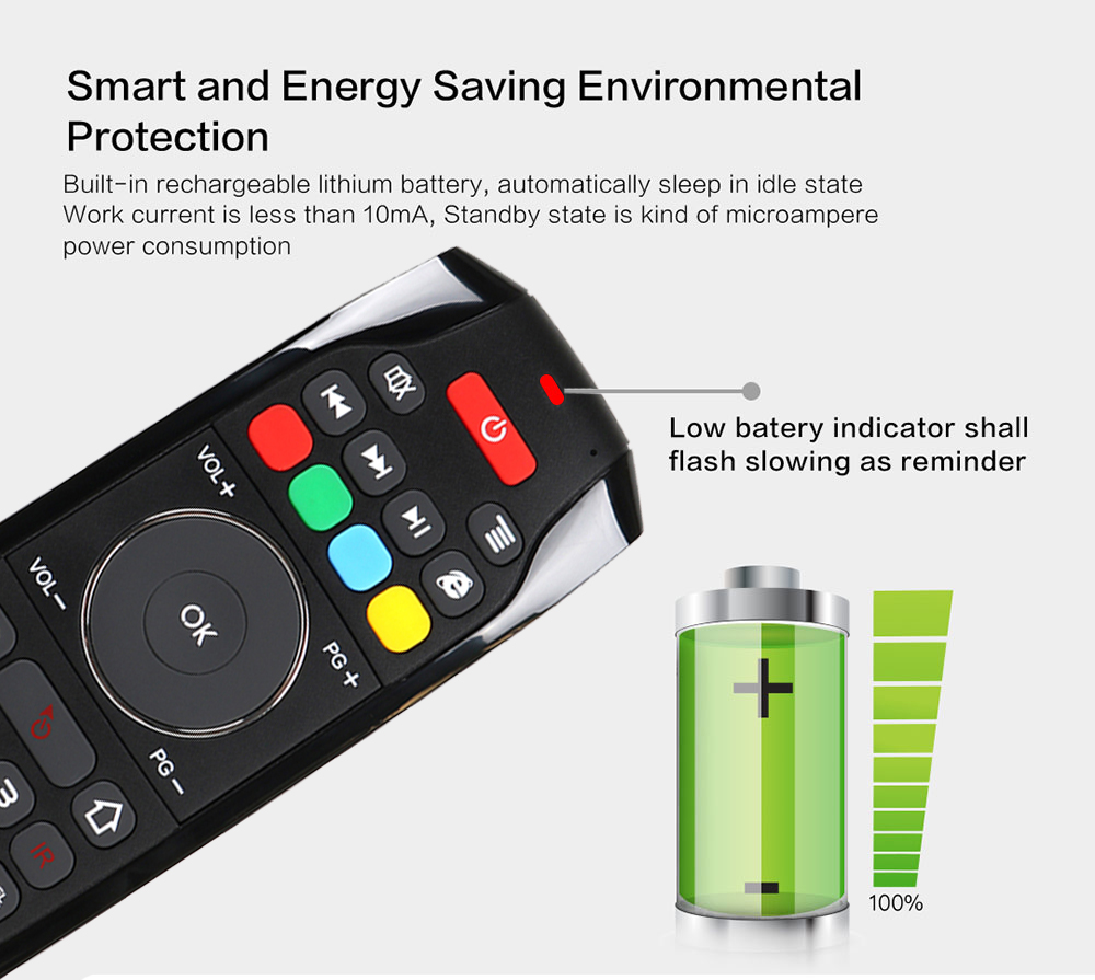 G7 Wireless Fly Mouse Keyboard Remote Control Integration- Black G7 Wireless Fly Mouse Keyboard Remote Control Integration- Black