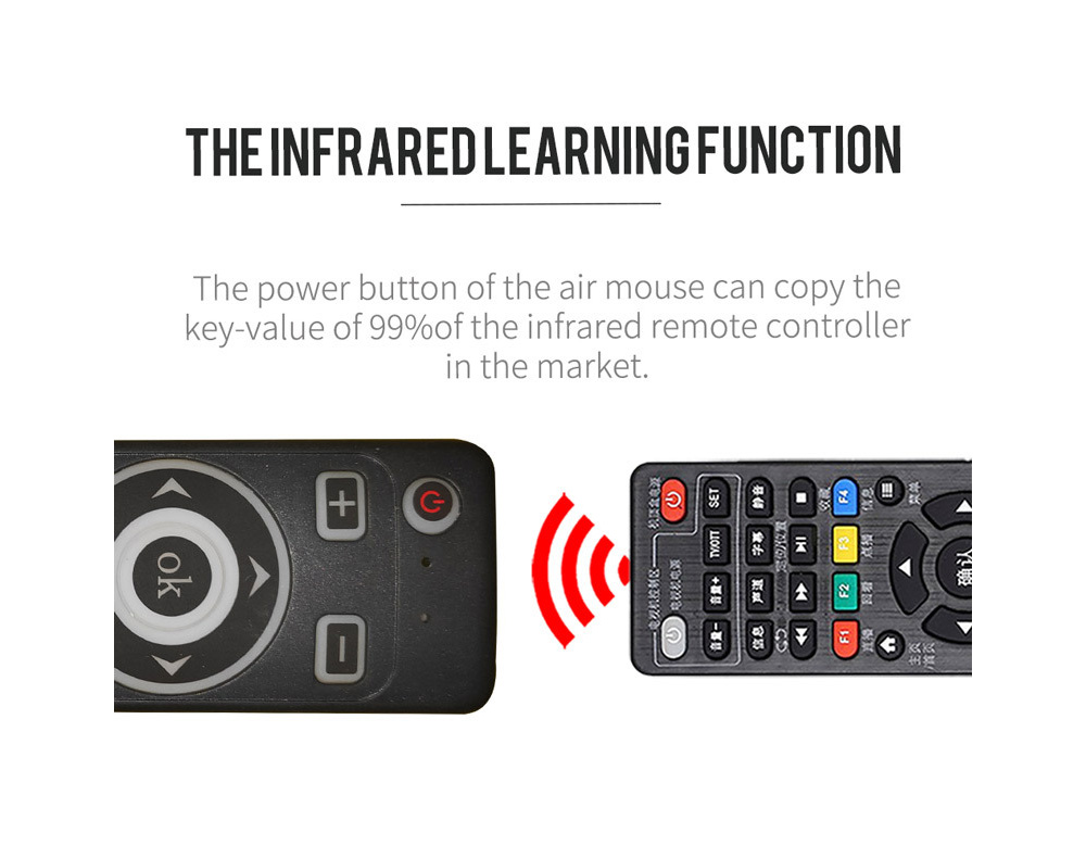 MT3 Wireless Air Mouse - Black 2.4G without Voice Remote Control MT3 Wireless Air Mouse - Black 2.4G without Voice Remote Control