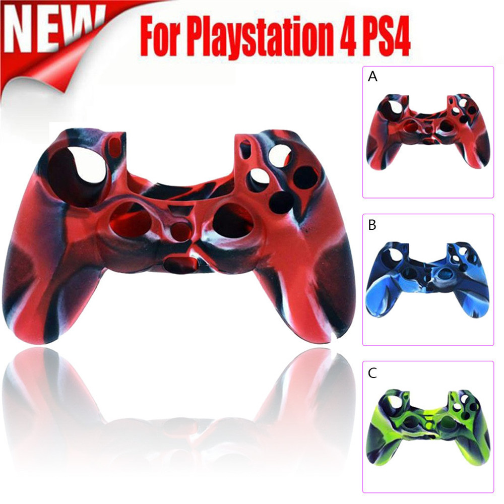 Camouflage Silicone Rubber Skin Grip Cover Case for PlayStation 4 PS4 Controlle- #001 Camouflage Silicone Rubber Skin Grip Cover Case for PlayStation 4 PS4 Controlle- #001