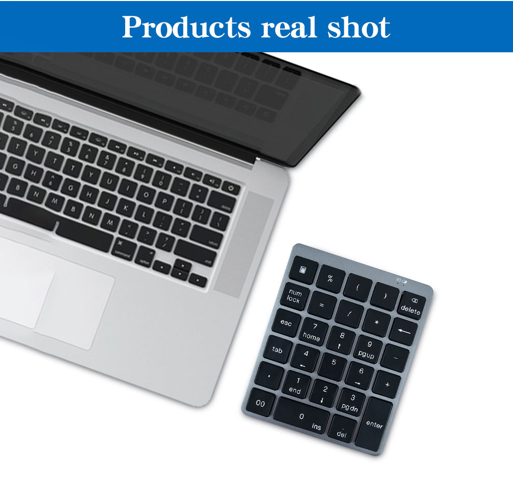 N960 Wireless 28-key Numeric Keypad Office Aluminum Bluetooth Wireless Charging Numeric Keypad Slim Mini - Black N960 Wireless 28-key Numeric Keypad Office Aluminum Bluetooth Wireless Charging Numeric Keypad Slim Mini - Black